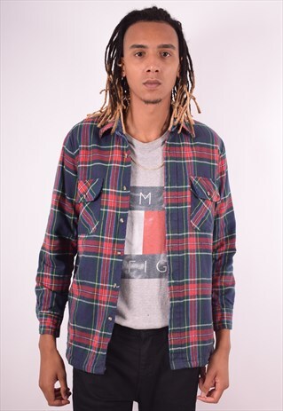 MENS VINTAGE LUMBERJACKET SHIRT MEDIUM MULTI 90S