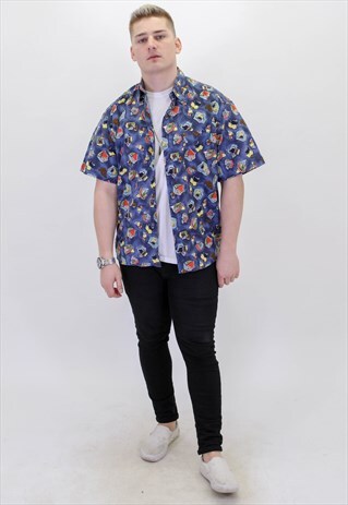 VINTAGE PATTERN FESTIVAL SHIRT