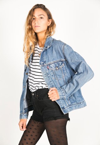 VINTAGE 80S LEVI'S DENIM TRUCKER / C403