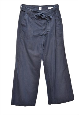 Vintage Gap High-Waist Blue Wide Leg Trousers - W28