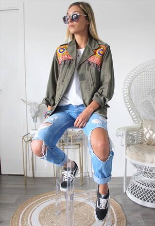 KHAKI MILITARY VINTAGE JACKET