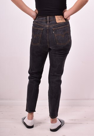 LEVI'S WOMENS VINTAGE JEANS W26 L26 BLACK 90S