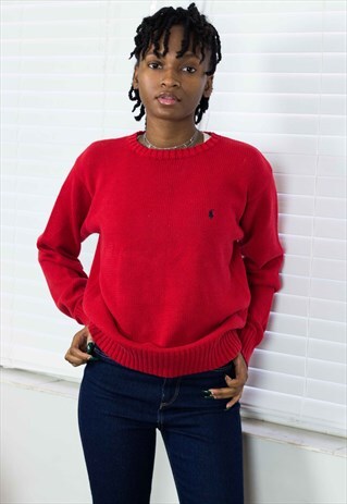 VINTAGE POLO RALPH LAUREN JUMPER SWEATER 90S M 6.2