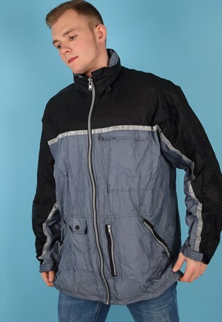VINTAGE K-WAY WINDBREAKER JACKET IN MULTI NJ538