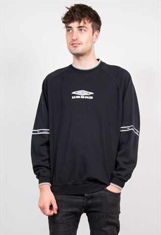 90'S UMBRO BLACK SWEATSHIRT TOP