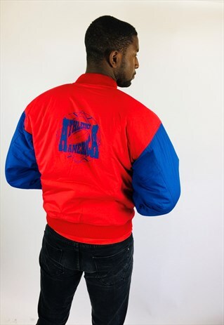 VINTAGE 80S ATHLETIC AMERICA 80S PUFFER COAT