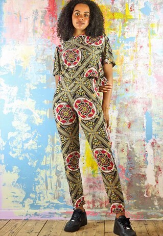 LEGGINGS & TOP CO-ORDINATES IN GOLD STAR PRINT