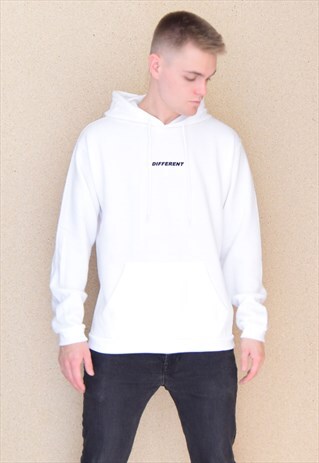 WHITE DIFFERENT (NAVY) HOODIE