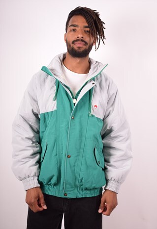 MENS VINTAGE JACKET LARGE GREEN 90S