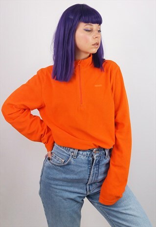 ETIREL VINTAGE 90'S FLUO ORANGE SKI FLEECE JUMPER