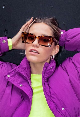 OVERSIZED RETRO SUNGLASSES IN TORTOISE SHELL
