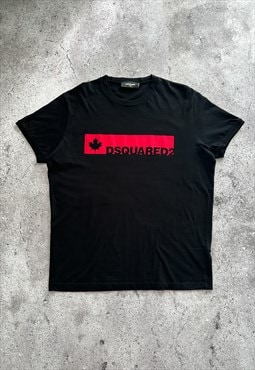 Dsquared2 Logo Black Tee Shirt