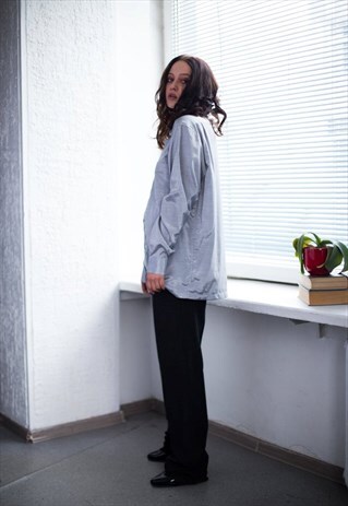VINTAGE 90'S SILVER SHIMMERING SHIRT