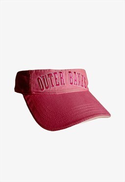 Vintage Y2K Outer Banks Pink Visor Cap