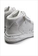 MELTED PLATFORM HIGH TOPS OIL WASH SNEAKERS IN OFF WHITE