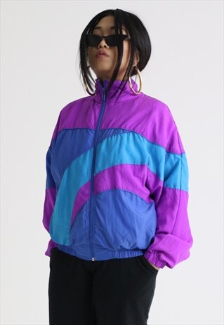 VINTAGE REEBOK SPORTS TRACKSUIT TOP WINDBREAKER JACKET