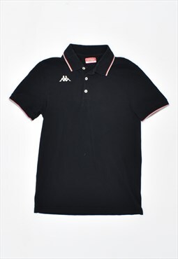 Vintage 90's Kappa Polo Shirt Black