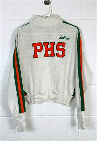 VINTAGE KNITTED USA CHEERLEADING JUMPER/ TOP