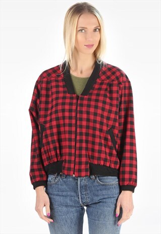 CROP BOMBER JACKET WINDBREAKER