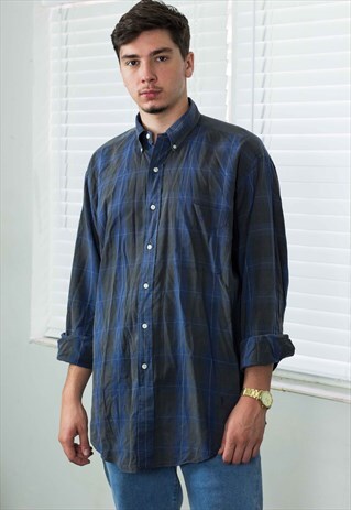 VINTAGE POLO RALPH LAUREN SHIRT LOGO 90S M 9.1