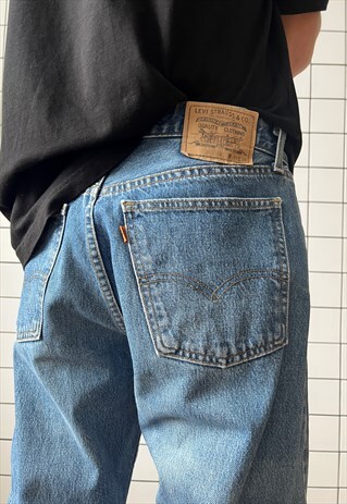 Vintage LEVIS Jeans Denim Pants 90s Washed Blue