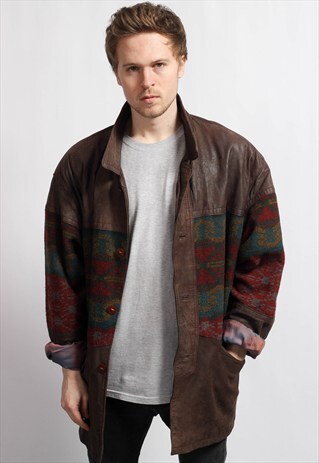 VINTAGE SUEDE AZTEC JACKET