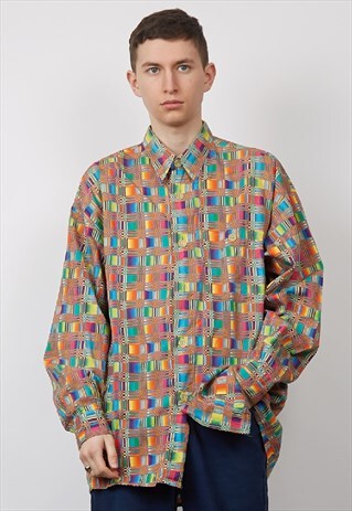 VINTAGE 80'S PSYCHEDELIC PRINT SHIRT