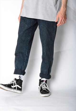 VINTAGE 80S DARK GREY JEANS