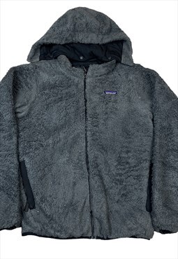 Black patagonia logo embroilery full zip up jacket