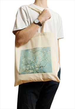 Vincent Van Gogh Flower Almond Blossom Canvas Tote Bag