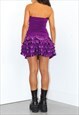00S GOTH STRAPLESS RUCHED TUBE DRESS