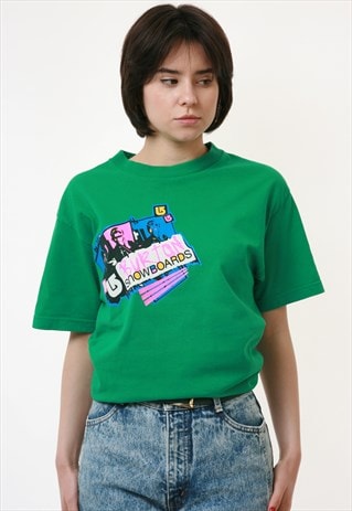 90S BURTON VINTAGE OLDSCHOOL GRAPHIC PRINT T-SHIRT 18489