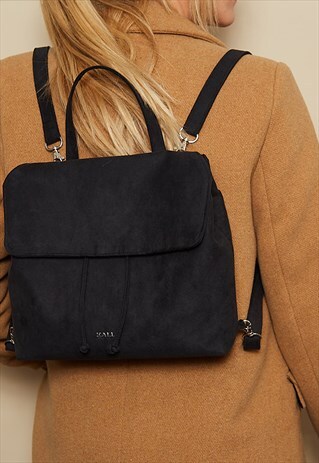 CONVERTIBLE LADY BAG MINI BACKPACK BLACK