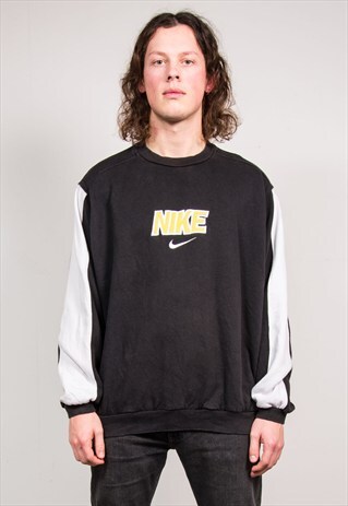 90'S VINTAGE BLACK NIKE SWEATSHIRT JUMPER