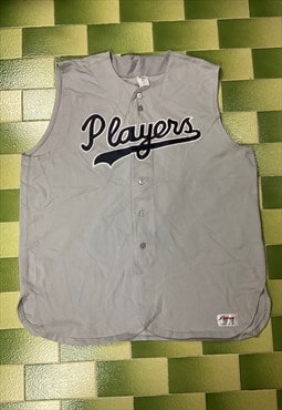 Vintage 90s Players Southland Sleeveless Baseball Jersey