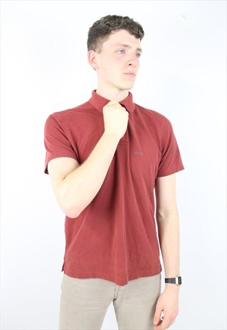 VINTAGE HUGO BOSS RED POLO SHIRT