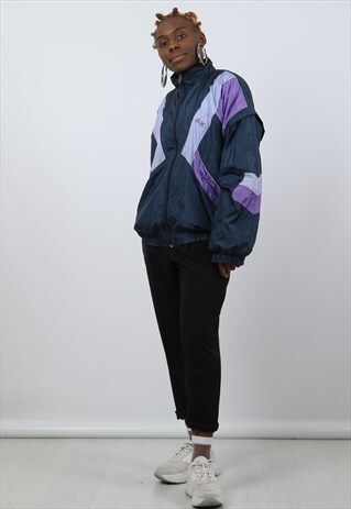 VINTAGE LARGE PURPLE SHELL JACKET