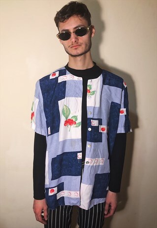 VINTAGE 90S CHERRY PATTERNED SHIRT
