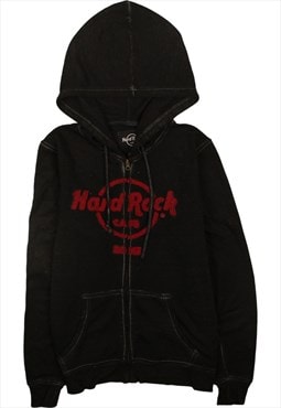 Vintage 90's Hard Rock Cafe Hoodie Spellout Full Zip Up