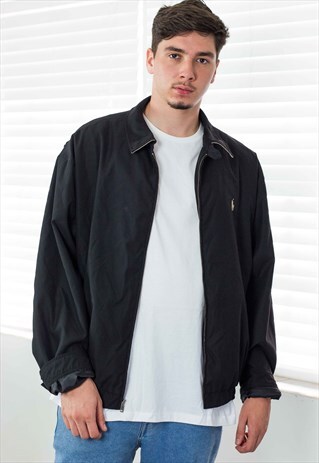 VINTAGE POLO RALPH LAUREN JACKET HARRINGTON LOGO XXL 23.9