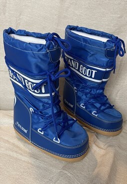 Original Vintage Snow Moon Boots Blue