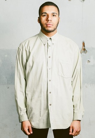 VINTAGE 90S CORDUROY OXFORD SHIRT