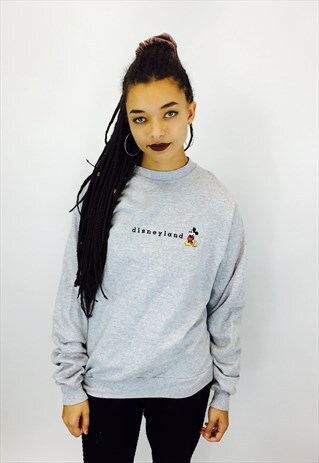 DISNEYLAND MICKEY MOUSE EMBROIDERED SWEATSHIRT
