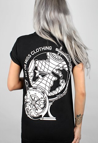 ADVENTURE BLACK T-SHIRT