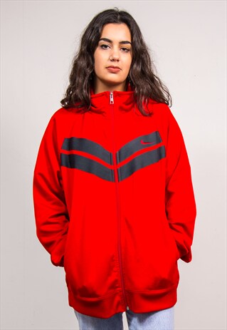 VINTAGE 90'S NIKE RED TRACKSUIT JACKET TOP