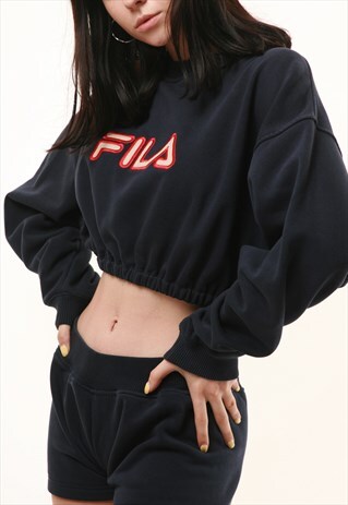 VINTAGE FILA REWORK CROP TOP SHORTS RW14