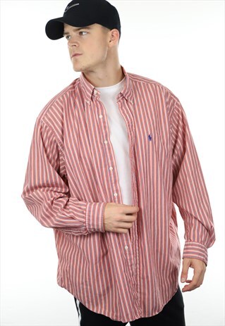 VINTAGE RALPH LAUREN STRIPED SMALL LOGO SHIRT