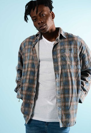 VINTAGE CHECKED CORDUROY SHIRT