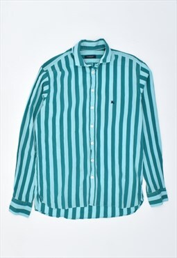 Vintage 90's Burberry Shirt Stripes Green