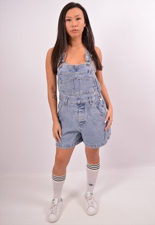 VINTAGE GUESS DENIM DUNGAREES BLUE